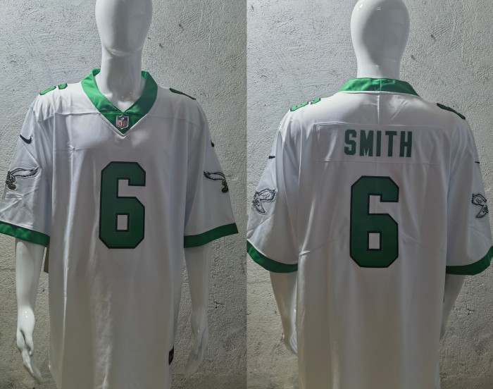 Philadelphia Eagles Retro Edition White 2023 NO.6 SMITH