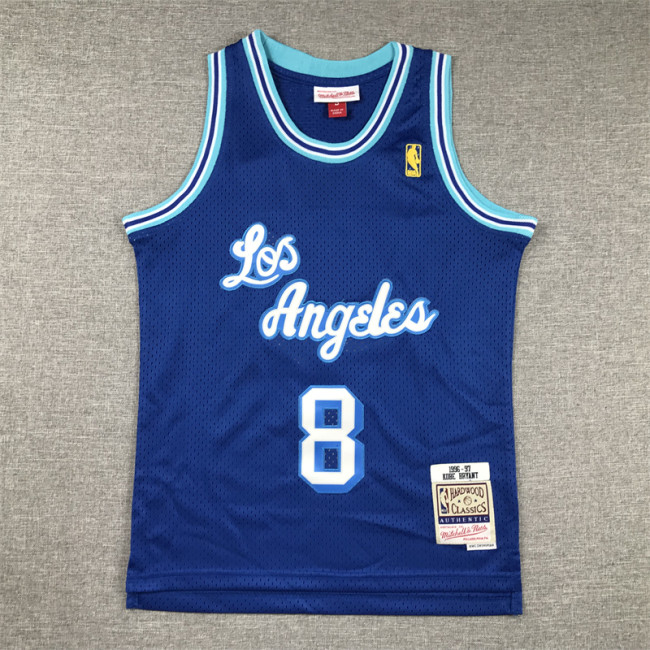 Los Angeles Lakers Kids Jersey Blue Classics 96/97 NO.8 BRYANT