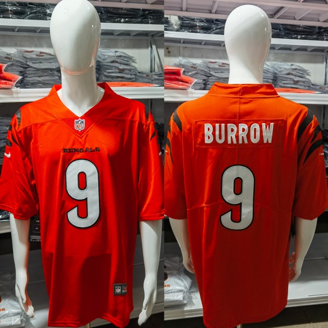 Cincinnati Bengals Jersey Orange NO.9 BURROW