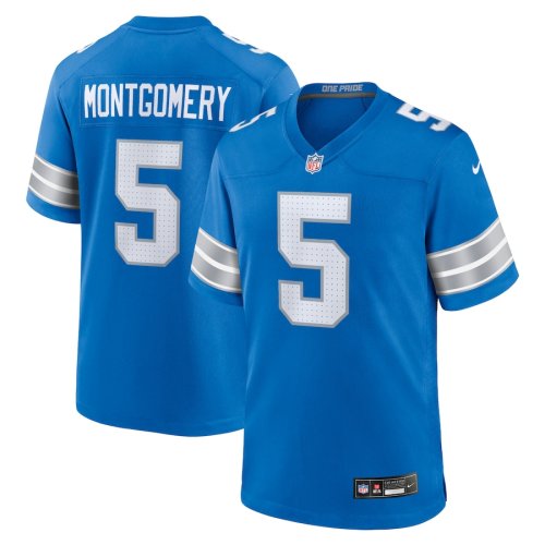Detroit Lions Jersey Blue New style NO.5 MONTGOMERY
