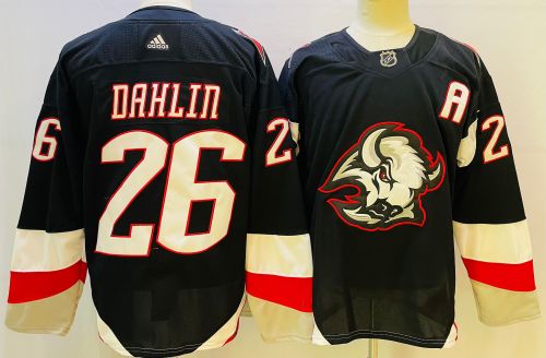 Buffalo Sabres Jersey Reverse Retro Black NO.26 DAHLIN