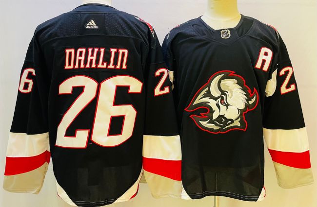 Buffalo Sabres Jersey Reverse Retro Black NO.26 DAHLIN