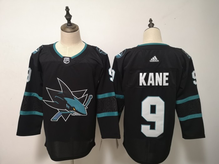San Jose Sharks Alternate Player Jersey Black NO.9 KANE