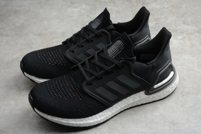 Ultra Boost 20 black and white running shoes EG4367