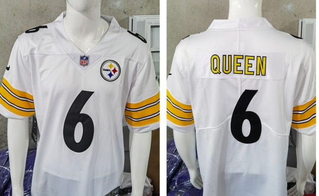 Pittsburgh Steelers Jersey White NO.6 QUEEN