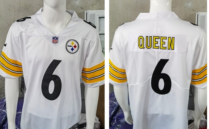 Pittsburgh Steelers Jersey White NO.6 QUEEN