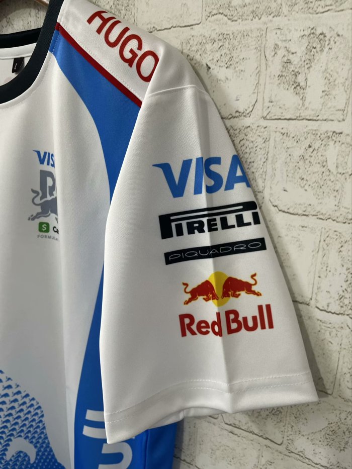 2025 Red Bull Racing T-Shirt Colour-blocked fanwear NO Number
