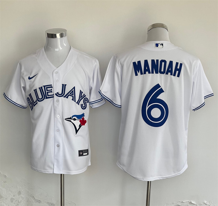 Toronto Blue Jays Jersey White Fan Version NO.6 MANOAH
