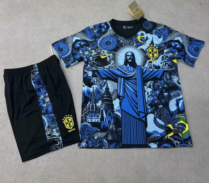 Brazil Blue Special Edition Kids Suit