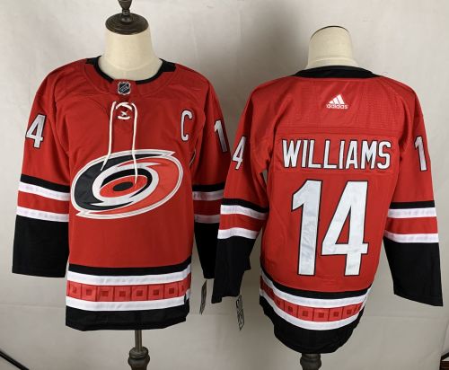 Carolina Hurricanes Alternate Breakaway Jersey Red NO.14 WILLIAMS