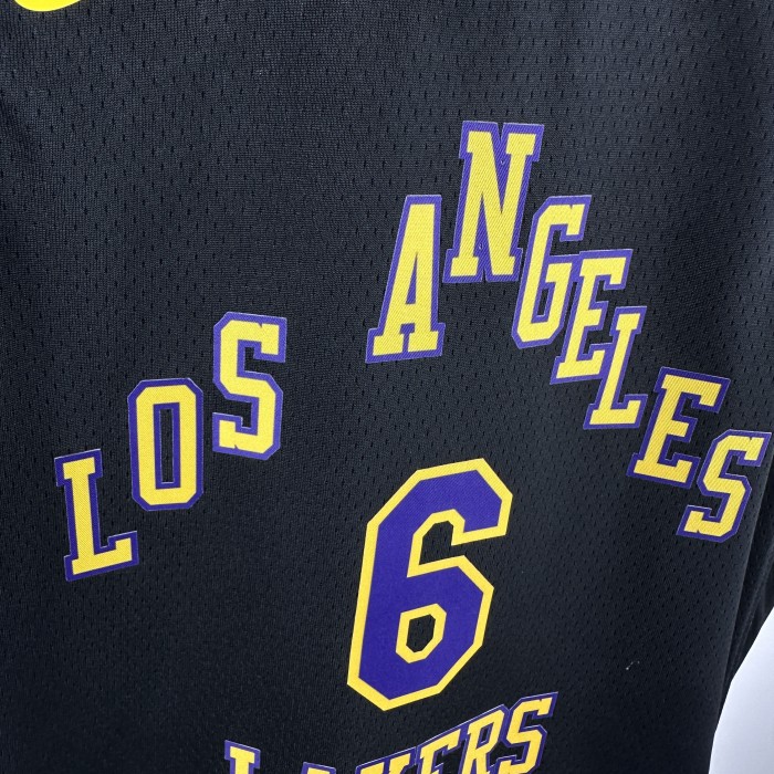 Los Angeles Lakers Kids Jersey City Edition 2023 No. 6 JAMES