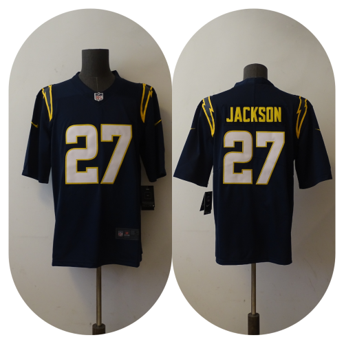 Los Angeles Chargers Alternate Jersey Black NO.27 JACKSON