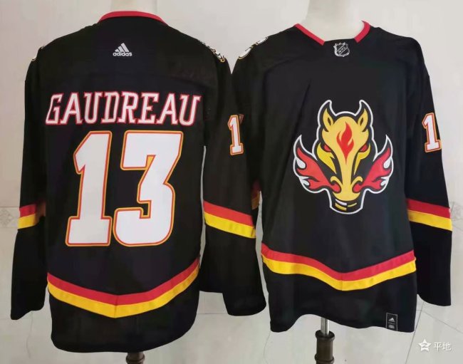 Calgary Flames Jersey Reverse Retro Special Edition 20/21 Black No.13 GAUDERAU