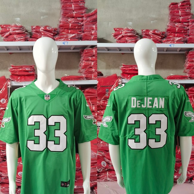 Philadelphia Eagles Jersey Grass Green 2023 NO.33 De ZEAN