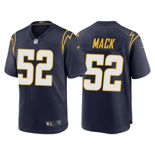 Los Angeles Chargers Game Jersey Black NO.52 MACK