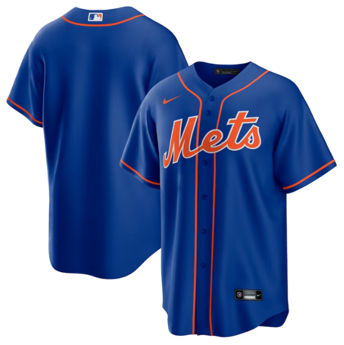 New York Mets Alternate Jersey Blue Fan Version NO Number