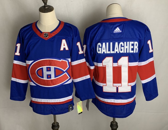 Montreal Canadiens Home Breakaway Jersey Blue NO.11 GALLAGHER