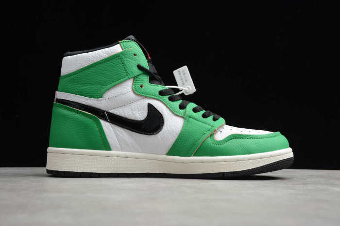 Air Jordan 1 White Green Black DB4612-300