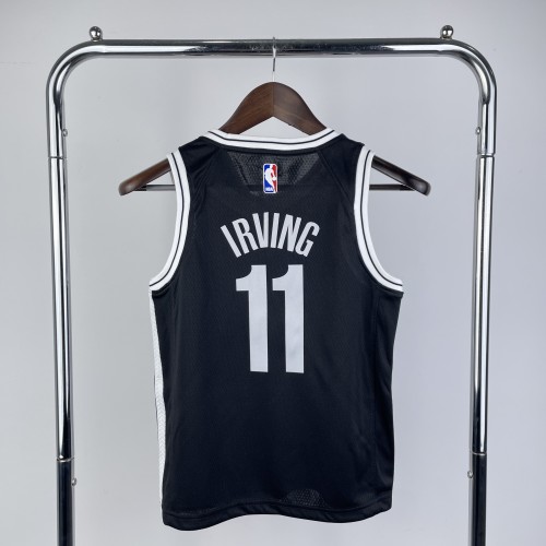 Brooklyn Nets Kids Jersey Black Icon Edition No.11 IRVING