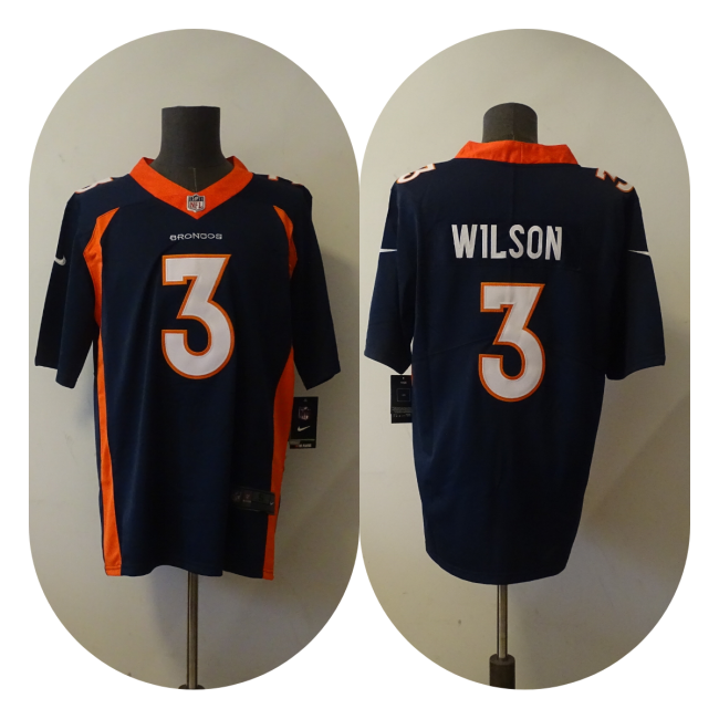 Denver Broncos Jersey Black 2024 NO.3 LOCK