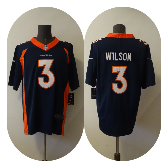 Denver Broncos Jersey Black 2024 NO.3 LOCK