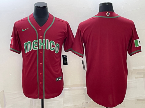 Mexico Baseball Jersey Red Classic NO Number