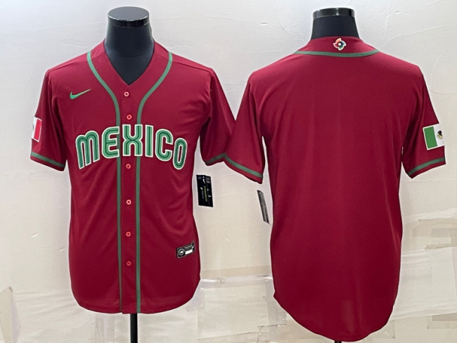 Mexico Baseball Jersey Red Classic NO Number