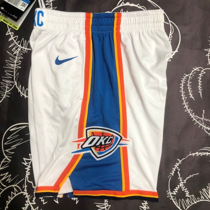 Oklahoma City Thunder   Basketball  Shorts  White  2024