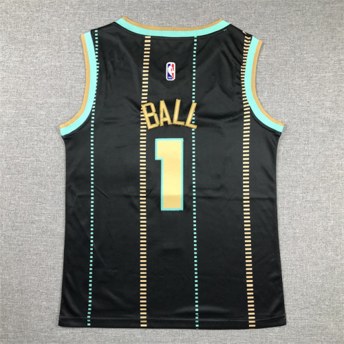 Charlotte Hornets Kids Jersey City Edition 22/23 NO.1 BALL