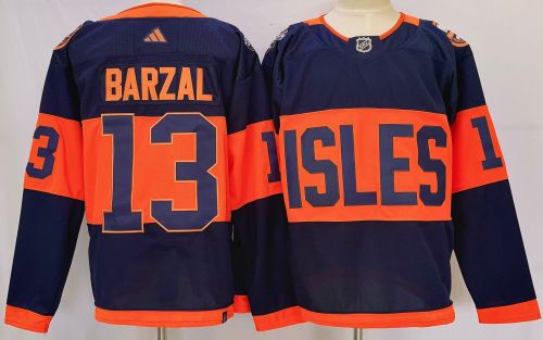 New York Islanders 2024 Stadium Series Jersey Black NO.13 BARZAL