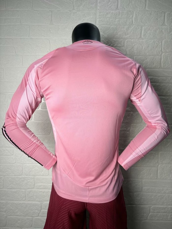 Inter Miami Home Man Player Version Long Sleeve Jersey 25/26