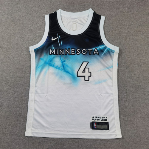 Minnesota Timberwolves Kids Jersey City Edition  24/25 NO.4 DILLINGHAM