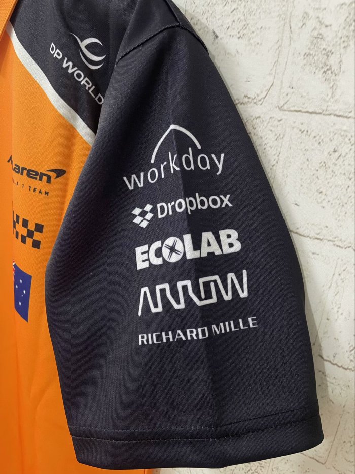 2025 McLaren POLO Shirt Orange NO.81 Piastri