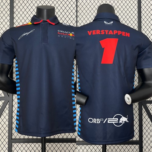 2024 Red Bull Racing Polo shirt Black NO.1 VERSTAPPEN