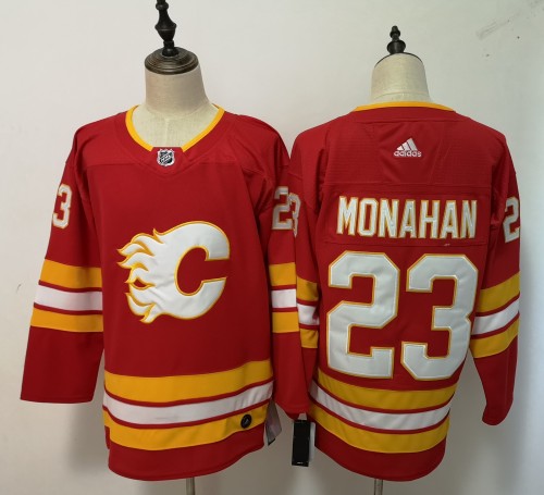 Calgary Flames Breakaway Home Jersey Red No.23 MONAHAN