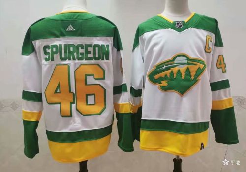 Minnesota Wild 2023/24 Premier Breakaway Jersey White NO.46 SPURGEON