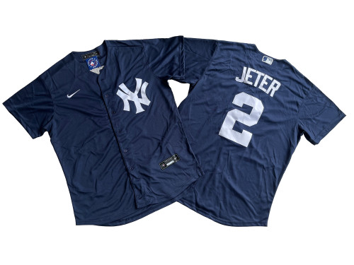 New York Yankees Jersey White Blue Fan Version NO.2 JETER