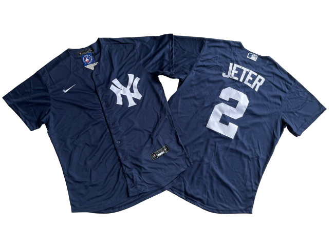 New York Yankees Jersey White Blue Fan Version NO.2 JETER