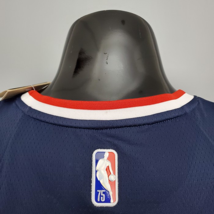 Kyrie Irving Brooklyn Nets 2022 75th Anniversary City Edition Swingman Jersey Royal Blue