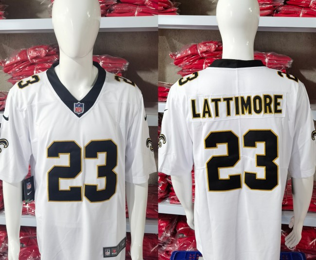 New Orleans Saints Jersey White NO.23 LATTIMORE