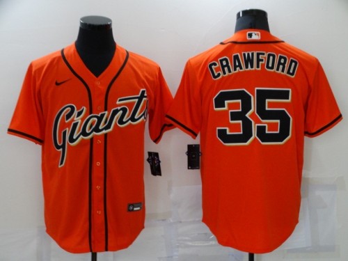 San Francisco Giants Jersey Orange NO.35 CRAWFORD