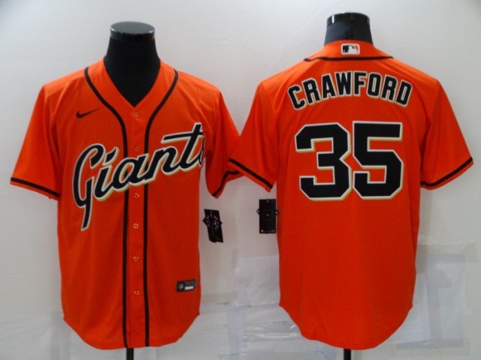 San Francisco Giants Jersey Orange NO.35 CRAWFORD