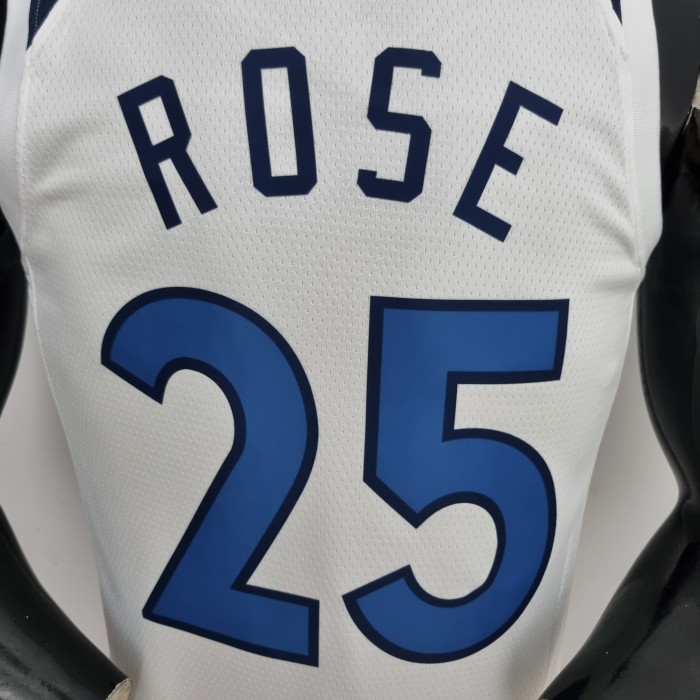 Derrick Rose Minnesota Timberwolves 75th Anniversary 2022 Swingman Jersey White