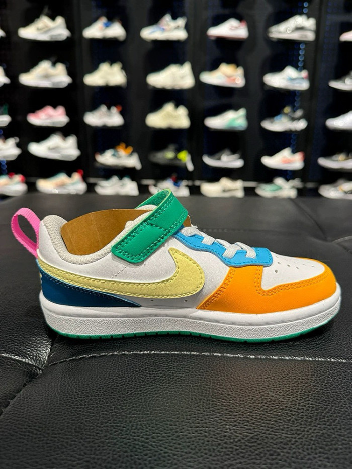 Air Force Low Top Work Kids Shoes FG22-36 Multi-color splicing