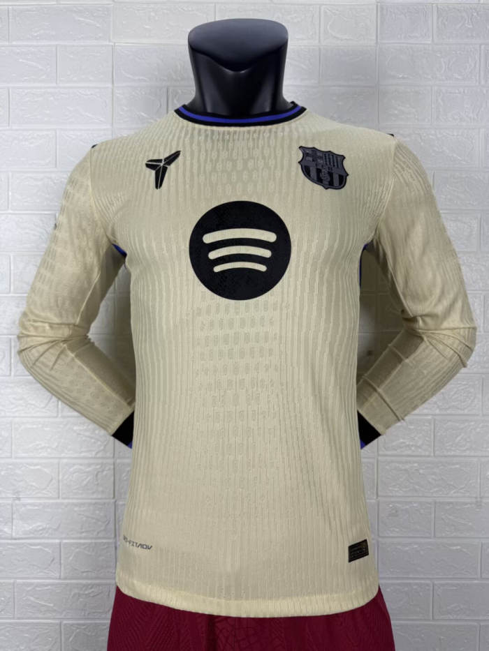 Barcelona Away Player Long Sleeve Jersey 25/26