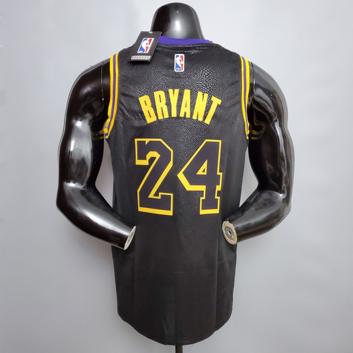 Retro Kobe Bryant #8 & #24 Swingman Jersey Black
