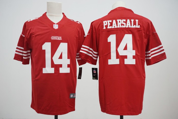 San Francisco 49ers Jersey Limited Editio Red NO.14 PEARSALL