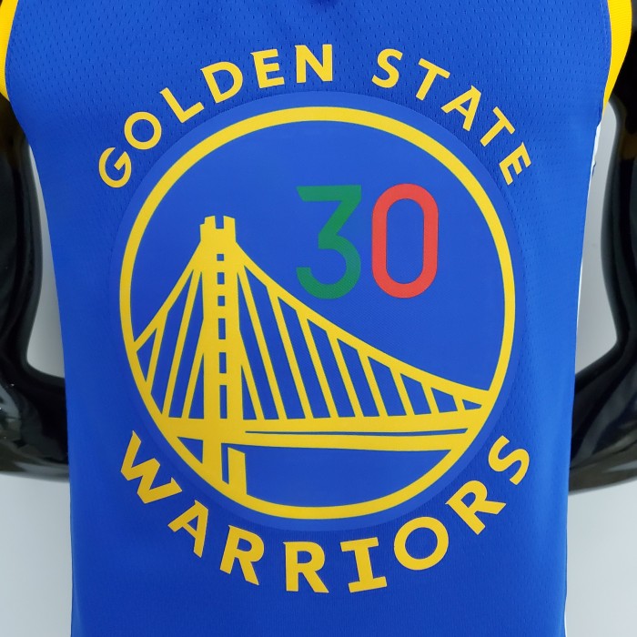 Stephen Curry Golden State Warriors 75th Anniversary Swingman Jersey Mexico Edition Blue