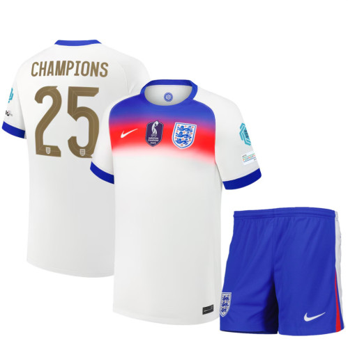 England Women's Team Euro 2025 Champions 25 Home Kids Suit