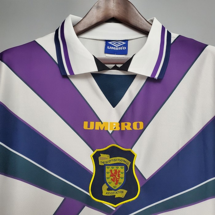 Scotland white Retro Jersey 94/96